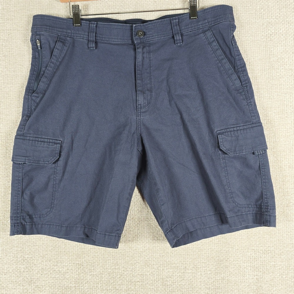 Copper & Oak Supply Co Mens Navy‎ Blue Cargo Shorts Size 36 Stretch Utility